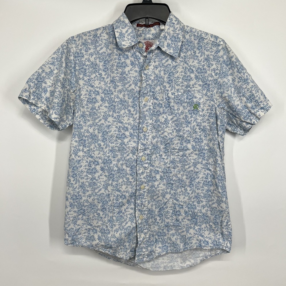 Christian Audigier Shirt Mens S Floral Ed Hardy Y2K Grunge Vintage Embroidered - Picture 2 of 9